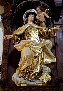 The religious ecstasy of Saint Teresa of Avila of the Carmelite Order. Baeza - Convento de la Encarnacion 08.jpg