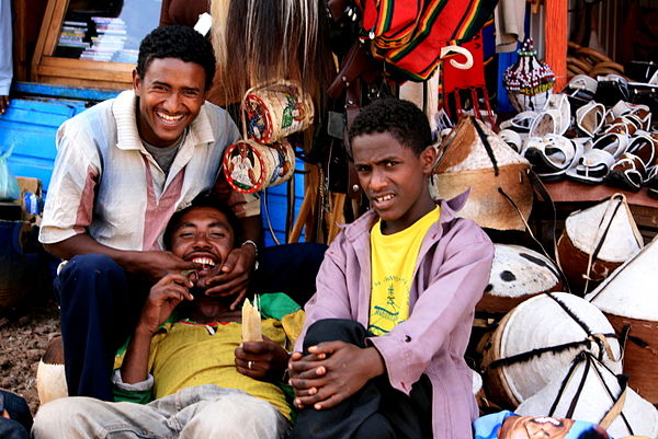 A group of young men in Bahir Dar