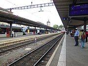 Schaffhausen railway station platforms