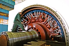 Machine synchrone de la centrale nucléaire de Balakovo.