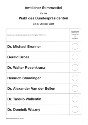 Bundespräsidentenwahl In Österreich 2022: Ergebnis, Termin, Wahlrecht