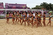 Deutsch: Beachhandball bei den Olympischen Jugendspielen 2018; Tag 5, 10. November 2018; Mädchen, Hauptrunde - Chinese Taipei (Taiwan)-Paraguay 2:0 English: Beach handball at the 2018 Summer Youth Olympics at 11 October 2018 – Girls Main Round – Chinese Taipei (Taiwan)-Paraguay 2:0