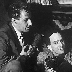 Bengt Eklund och Ingmar Bergman 1948.