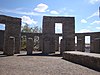 Stonehenge Memorial Beside the Altar in the Maryhill Stonehenge Replica.JPG