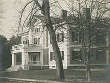 Dartmouth Beta House, circa 1920, would later become home to the Tucker Foundation. Beta Theta Pi Dartmouth.jpg