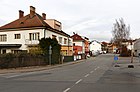 Čeština: Bezručova ulice v Trhových Svinech English: Bezručova street in Trhové Sviny, Czech Republic.