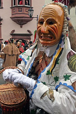 Typical mask at the Swabian Alemannic carnival in South-Germany, called "Biss