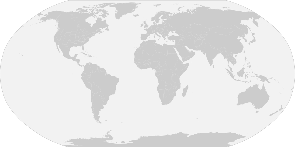 outlined blank world maps