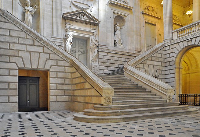 Stairway of the Grand Theater of Bordeaux (Bordeaux, France), 1777-1780, by Victor Louis[172]