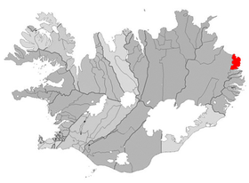 Borgarfjarðarhrepps placering