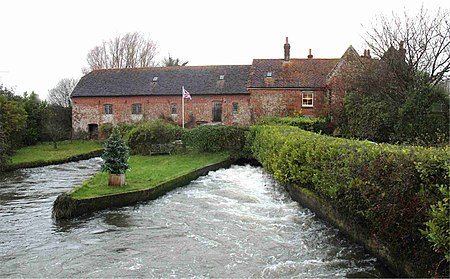 Breamore Mill from the road bridge Breamore Mill Hampshire.jpg