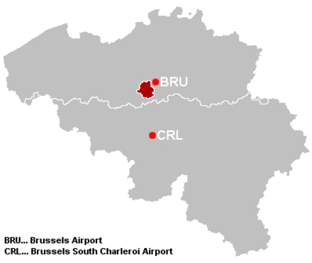 Although the airport in Charleroi has been renamed "Brussels South", it is a significant distance away from the city, especially compared to Brussels National Airport