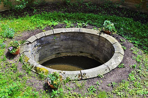 Water well in the Hohenzollern Castle, Baden-Württemberg, Germany