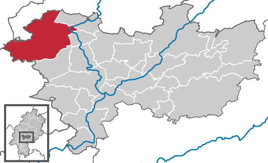 Kaart van Butzbach