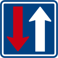 P 8: Priority over oncoming vehicles