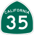 State Route 35 marker