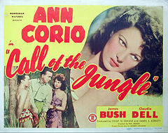 Lobby card with Corio and Bush. Call of the Jungle lobby card.jpg