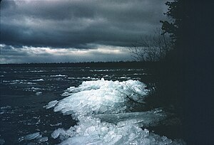 Candle ice in Lake Otelnuk, Quebec, Canada Candle Ice.jpg