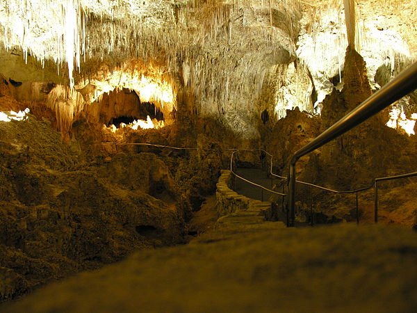 The production team visited New Mexico's Carlsbad Caverns to get a sense of the underground spaces depicted in the film.