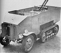 British semi-tracked armoured personnel carrier Kégresse track 30cwt.