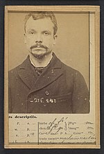 Miniatuur voor Bestand:Chericotti. Paul. 35 ans, né à Milan (Italie). Marchand de volailles. Anarchiste-Assoc. de malfaiteurs. 25-3-94. MET DP290314.jpg