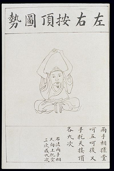 File:Chinese Qigong practice, from early C20 illustrated MS Wellcome L0039773.jpg