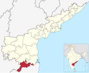 Positionskarte des Distrikts Chittoor