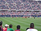 Barcelona during pre-game warm-ups