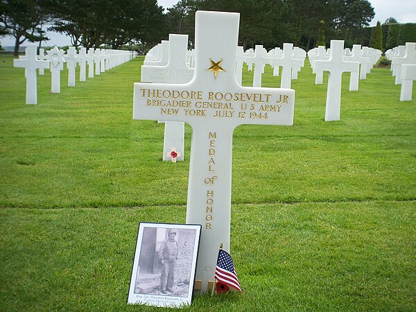 Headstone of Theodore Roosevelt Jr.