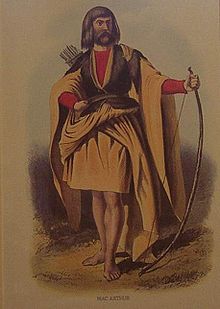 Mac Arthur by Robert Ronald McIan, from Logan's Highland Clans (1845). Clan MacArthur (MacIan).jpg