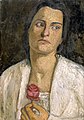 Retrato de Clara Westhoff, por Paula Modersohn-Becker (1905).