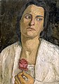 Soția sa, Clara Westhoff, portret de Paula Modersohn-Becker