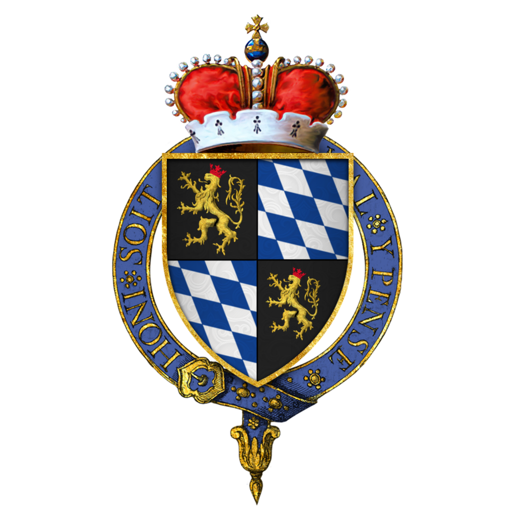 Coat of arms of Rupert, Count Palatine of the Rhine, KG.png
