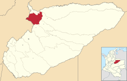 Támara ubicada en Casanare