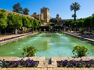 Gardens of the Alcázar de los Reyes Cristianos.