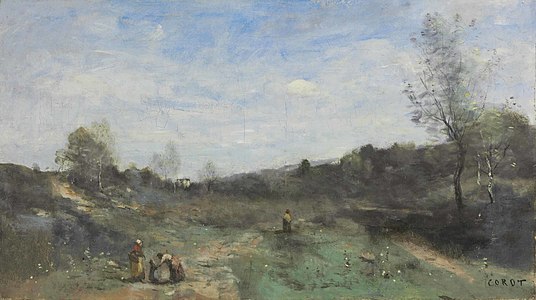214. Jean-Baptiste-Camille Corot label QS:Len,"214. Jean-Baptiste-Camille Corot" Vallons défrichés