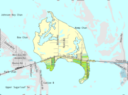 Mapa do US Census Bureau mostrando os limites do CDP