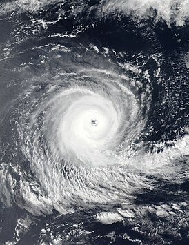 Тропический циклон «Дариан». Вид из Космоса