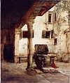 The Courtyard of Titian's House in Venice, 1880