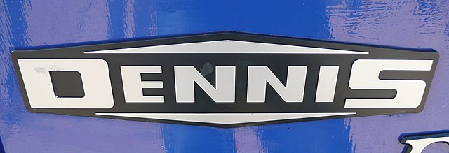 The later style of Dennis badge, still used on Dennis mowers