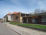 Čeština: Nákupní centrum na sídlišti Dr. Horákové v Písku.