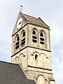 Duvy (60), церковь Сен-Пьер, колокольня, вид с юго-запада.JPG