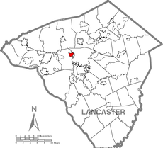 East Petersburg, Lancaster County Highlighted.png