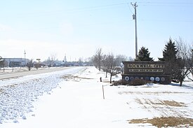 Eastern entrance to Rockwell City Iowa on US20.jpg