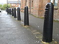 Thumbnail for File:Edmund Road Drill Hall bollards.jpg