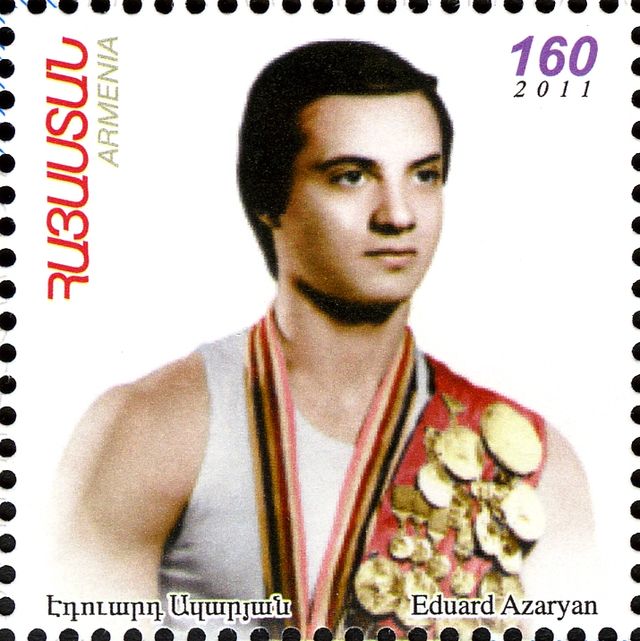 Description de l'image Eduard Azaryan 2012 Armenia stamp.jpg.