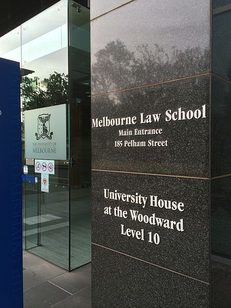Main Entrance to Melbourne Law School