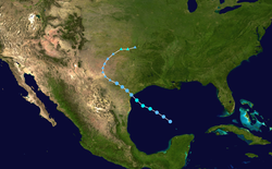 Kurs Tropical Storm Erin