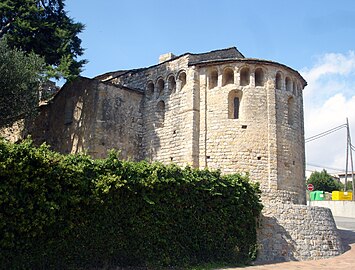 L'absis exterior de l'església de Sant Joan de Bellcaire