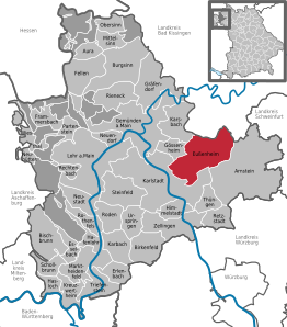 Kaart van Eußenheim